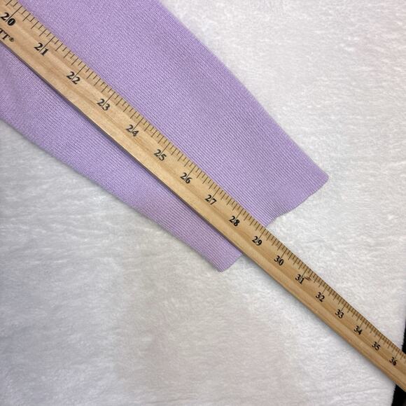 Tuckernuck Clayton Sweater Polo Womens XL/XXL Purple Boxy Knit Preppy Soft Girl - Picture 9 of 9